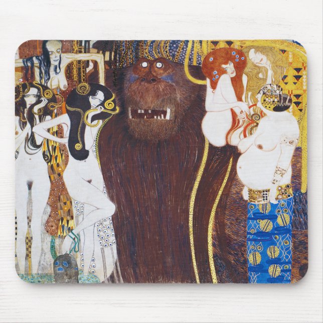 Beethoven Frieze (Detail), Gustav Klimt Mousepad (Vorne)