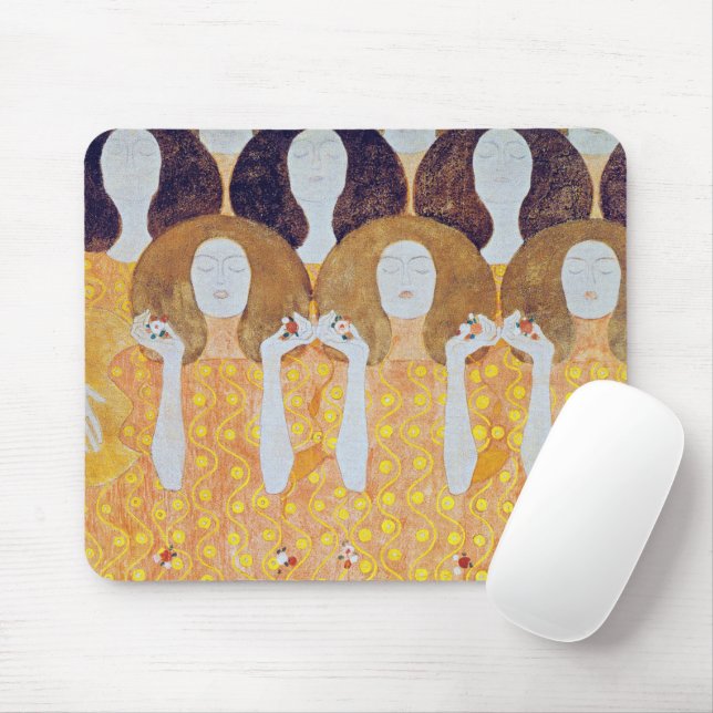 Beethoven Frieze (Detail), Gustav Klimt Mousepad (Mit Mouse)