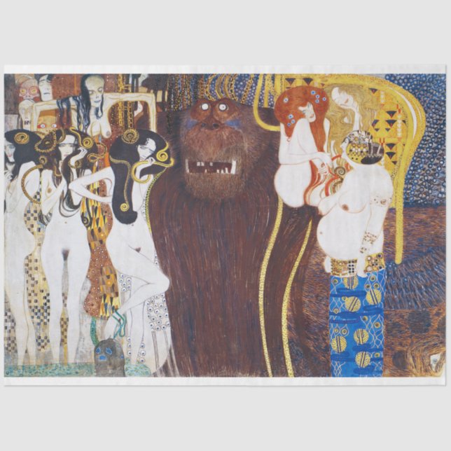 Beethoven Frieze (Detail), Gustav Klimt Seidenpapier (Vorderseite)