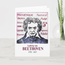Beethoven-Grußkarte Karte