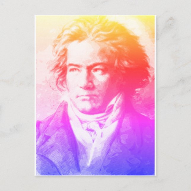 Beethoven in Farben Postkarte (Vorderseite)