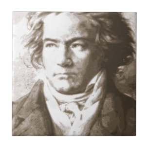 Beethoven in Sepia Fliese