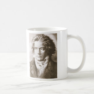 Beethoven in Sepia Kaffeetasse