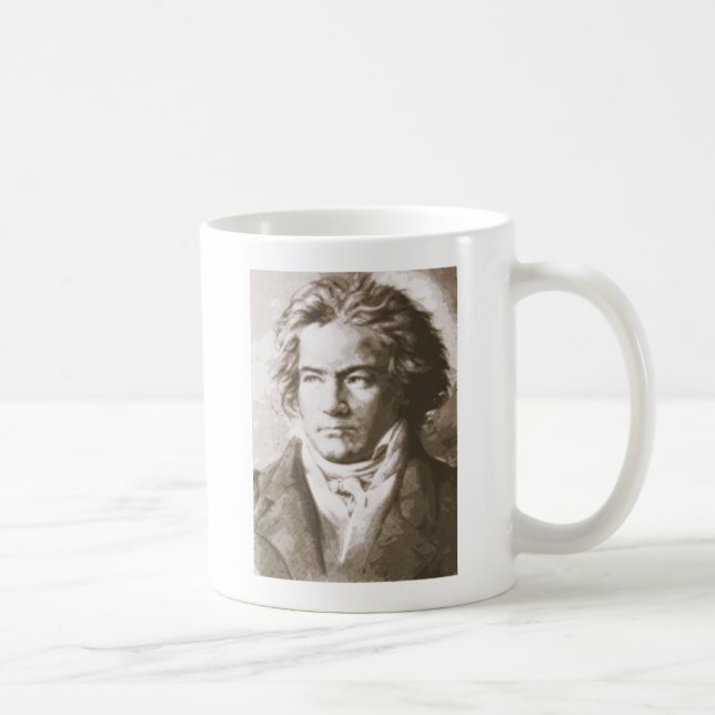 Beethoven in Sepia Tasse (Rechts)