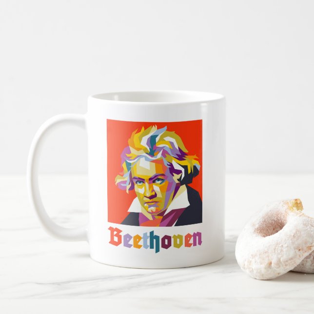 Beethoven Kaffeetasse (Mit Donut)