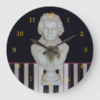 Beethoven/Klavier befestigt Uhr durch Leslie