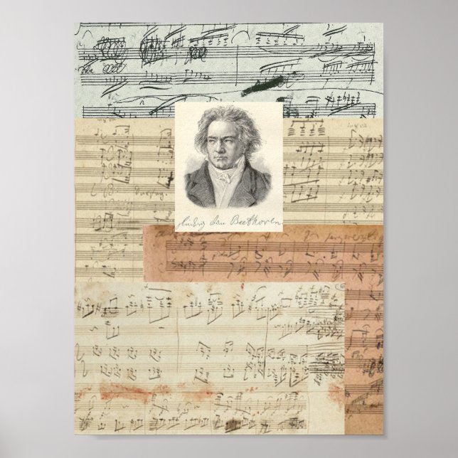Beethoven Manuscripts Poster (Vorne)