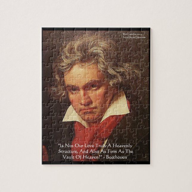Beethoven "Of Heaven" Liebe Zitat Jigsaw Puzzle (Vertikal)