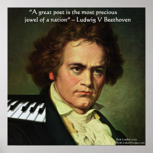 Beethoven & Poet ist ein Jewel Quote Poster
