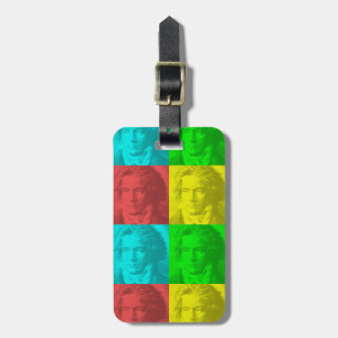 Beethoven-Portrait auf den Plätzen Gepäckanhänger