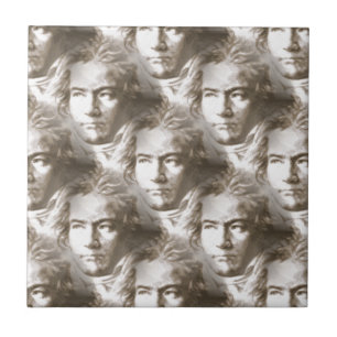 Beethoven Portrait Pattern Fliese