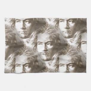 Beethoven Portrait Pattern Küchentuch