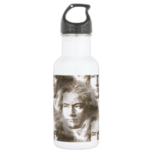 Beethoven Portrait Pattern Trinkflasche