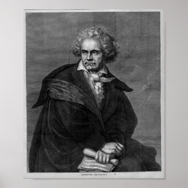 Beethoven Portrait Poster (Vorne)