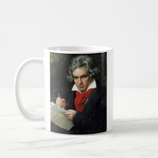Beethoven Portrait von Joseph Karl Stieler Kaffeetasse (Links)