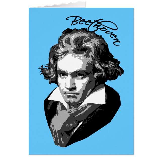 Beethoven-Porträt auf T-Shirts, Tassen, Geschenke (Vorne)