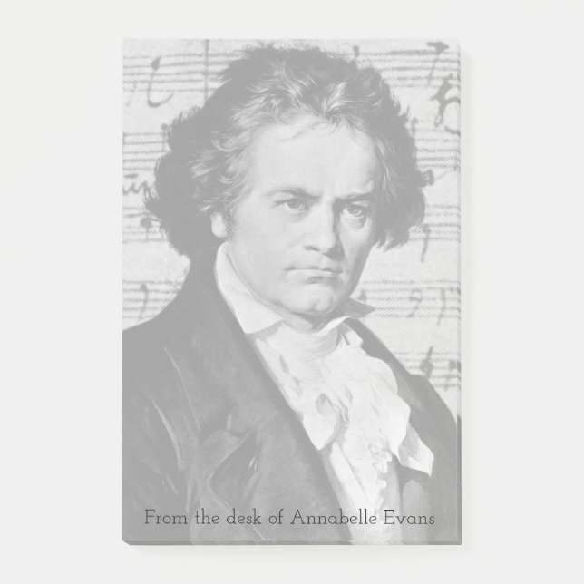 Beethoven Post-it Klebezettel (Vorderseite)