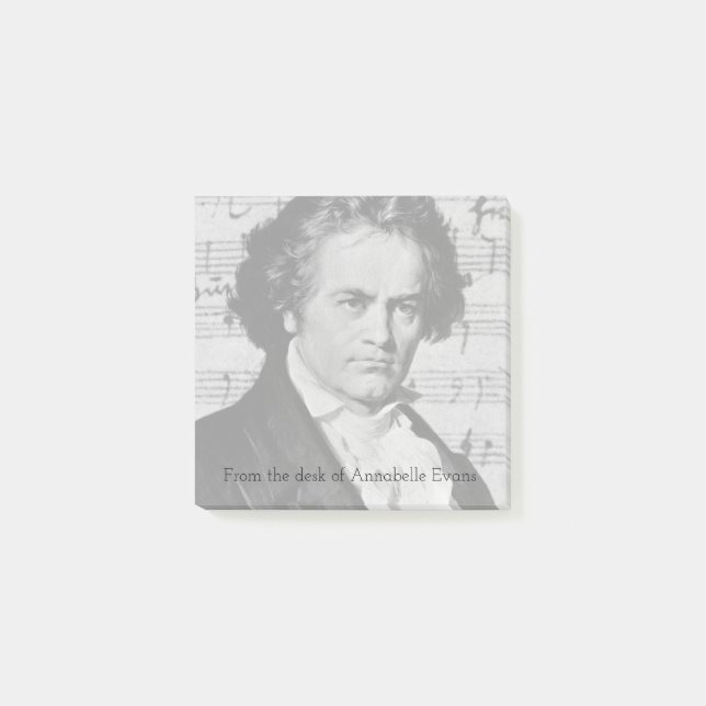 Beethoven Post-it Klebezettel (Vorderseite)