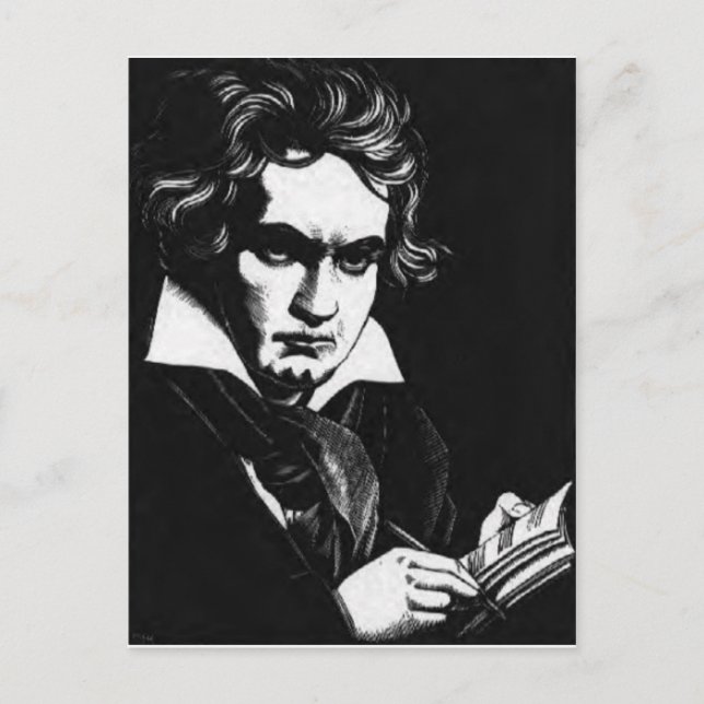 BEETHOVEN POSTKARTE (Vorderseite)