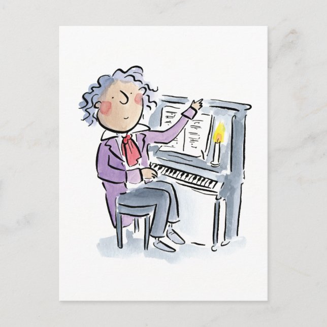 Beethoven Postkarte (Vorderseite)
