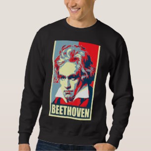Beethoven Propaganda Poster Pop Art Sweatshirt