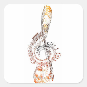 Beethoven Quadratischer Aufkleber