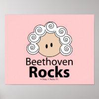 Beethoven Rocks Beethoven Poster