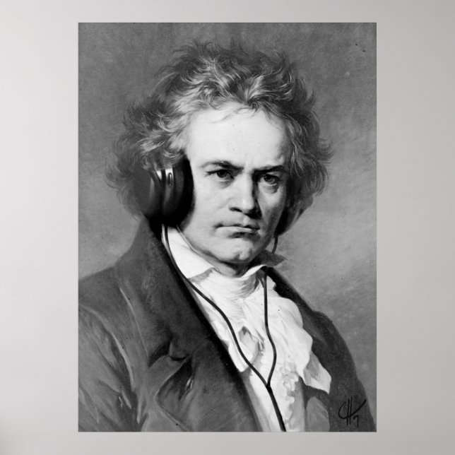 Beethoven Rocks - Kunstdrucken Poster (Vorne)