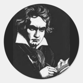 BEETHOVEN RUNDER AUFKLEBER