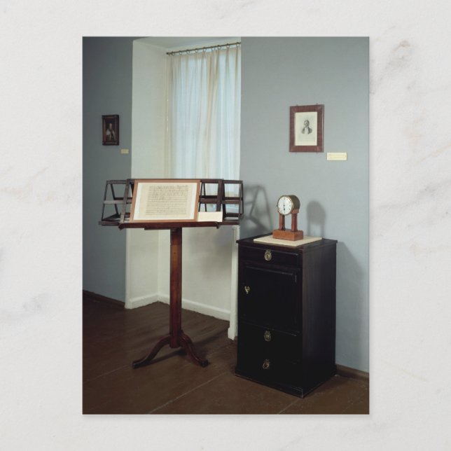 Beethoven-Saal mit Musikstand Postkarte (Vorderseite)