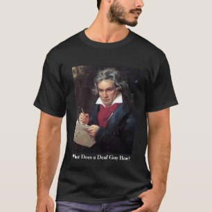 Beethoven-Shirt der Männer, was hört ein tauber T-Shirt