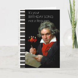 Beethoven Spaß Geburtstagskarte (Maestra) Karte