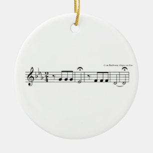 Beethoven-Symphonie-Nr. 5 Keramik Ornament