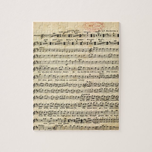 Beethoven-Symphonie-Nr. 9-Puzzlespiel Puzzle (Vertikal)
