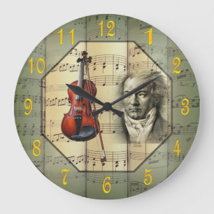 Beethoven ~ Symphonieorchester ~ Viola ~   Große Wanduhr