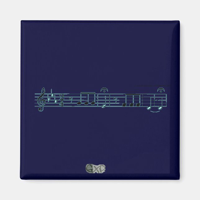Beethoven Symphony No. 5 (Blue) Magnet (Vorne)
