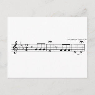 Beethoven Symphony No. 5 Postcard Postkarte
