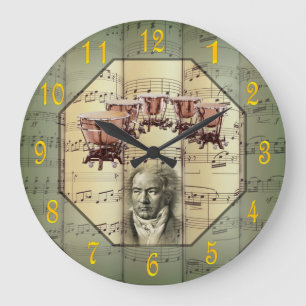 Beethoven ~ Symphony Orchestra ~ Timpani ~ Große Wanduhr