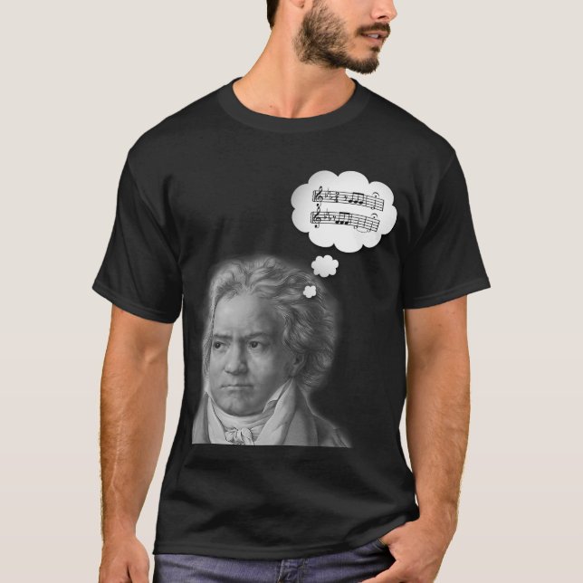 Beethoven-Träume von Beethoven fünftes T-Shirt (Vorderseite)