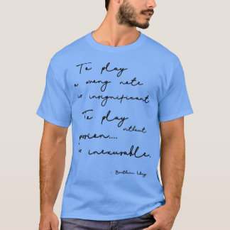 Beethoven-Zitat Musik-Zitat Beethoven-Geschenk T-Shirt
