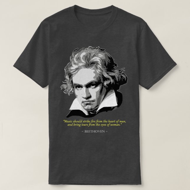 Beethoven Zitat T-Shirt (Design vorne)