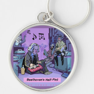 Beethovens Halbpint-Funny-Geschenk Schlüsselanhänger