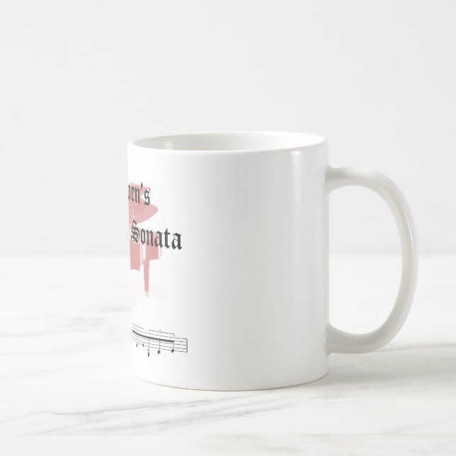 Beethovensmondschein-Sonategeschenke Kaffeetasse (Rechts)