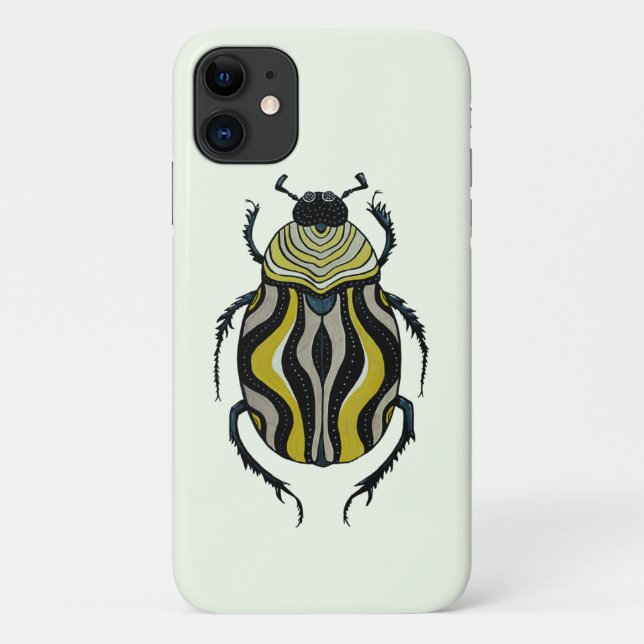 Beetle Art Ink Zeichnend Insektenlover Case-Mate iPhone Hülle (Rückseite)