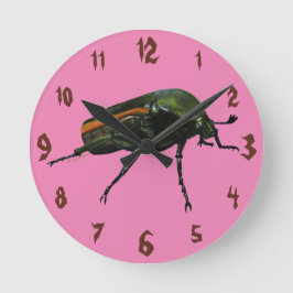 Beetle Bug Acrylic Wall Clock Runde Wanduhr