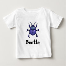 Beetle purple pixel art