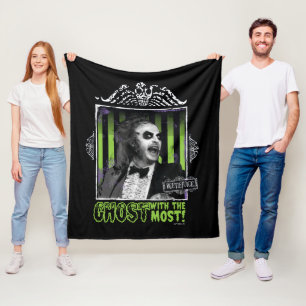 Beetlejuice   "Ghost With The Most" Portrait Fleecedecke