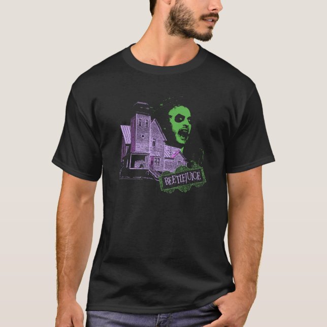 Beetlejuice Haunted House Graphic with Beetlejuice T-Shirt (Vorderseite)