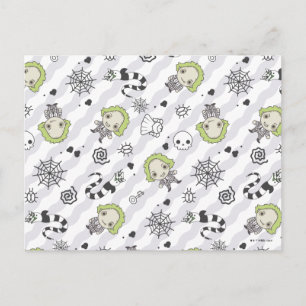 Beetlejuice Muster Postkarte