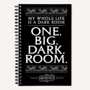 Beetlejuice   My Whole Life Is A Dark Room Notizbuch